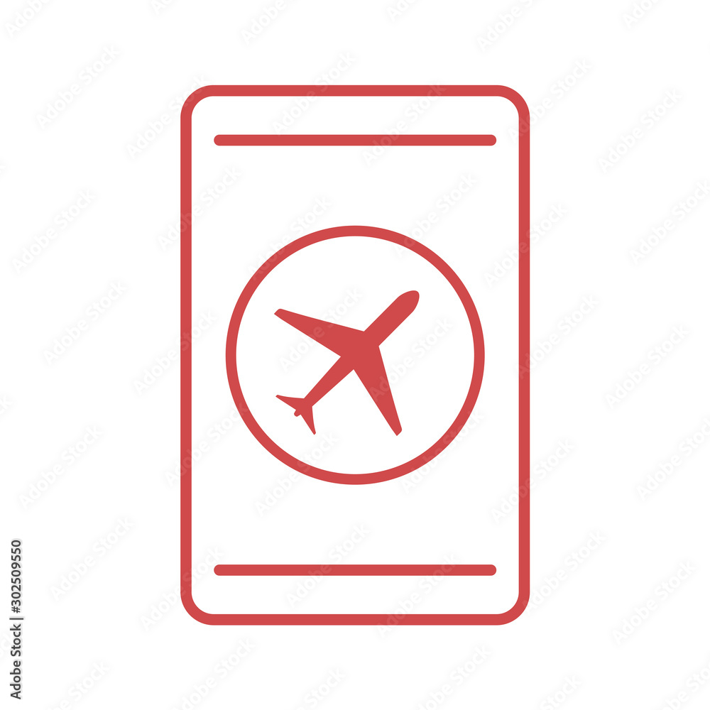 Obraz premium airplane mode symbol
