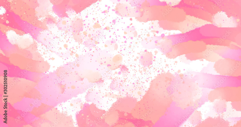 abstract background beautiful watercolor pink warm. watercolor stains the point of fill. digital painting imitation watercolor.