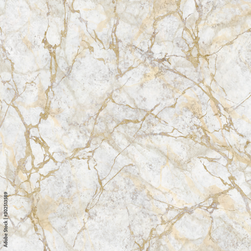 abstract marbling texture, white marble with golden veins, artificial stone illustration, hand painted background, wallpaper