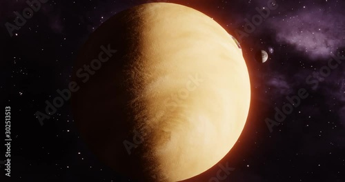 Venus is the second planet from the Sun and our closest planetary neighbor.  photo