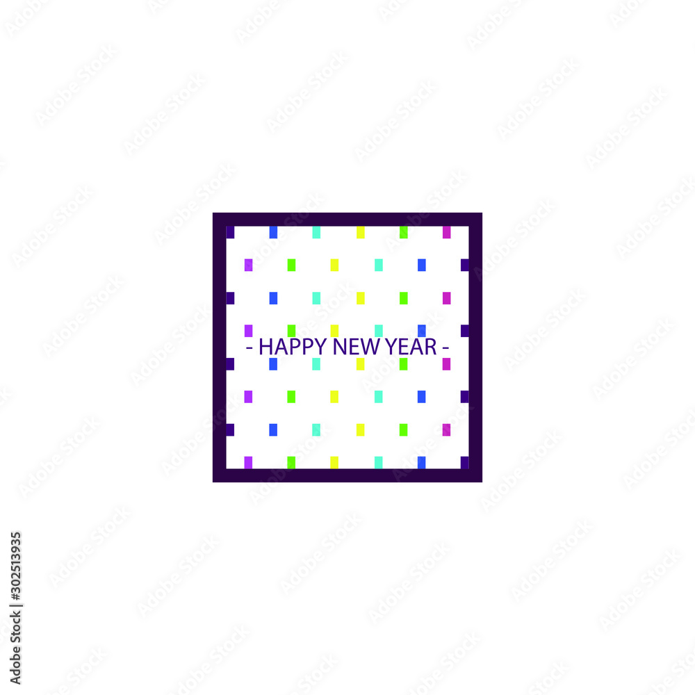 Happy New Year. Holiday Vector Illustration Happy New Year. Holiday Vector Illustration
