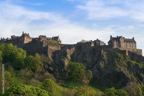 Edinburgh Castle on top of Castle Rock © 13threephotography