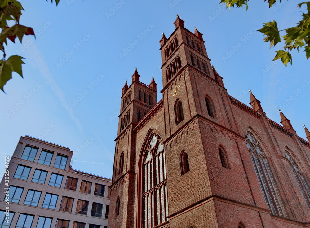 Geschlossene Friedrichswerdersche Kirche in Berlin