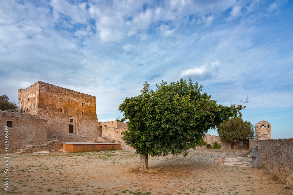 View of the historic venetian fort of Kazarma, Sitia, Crete