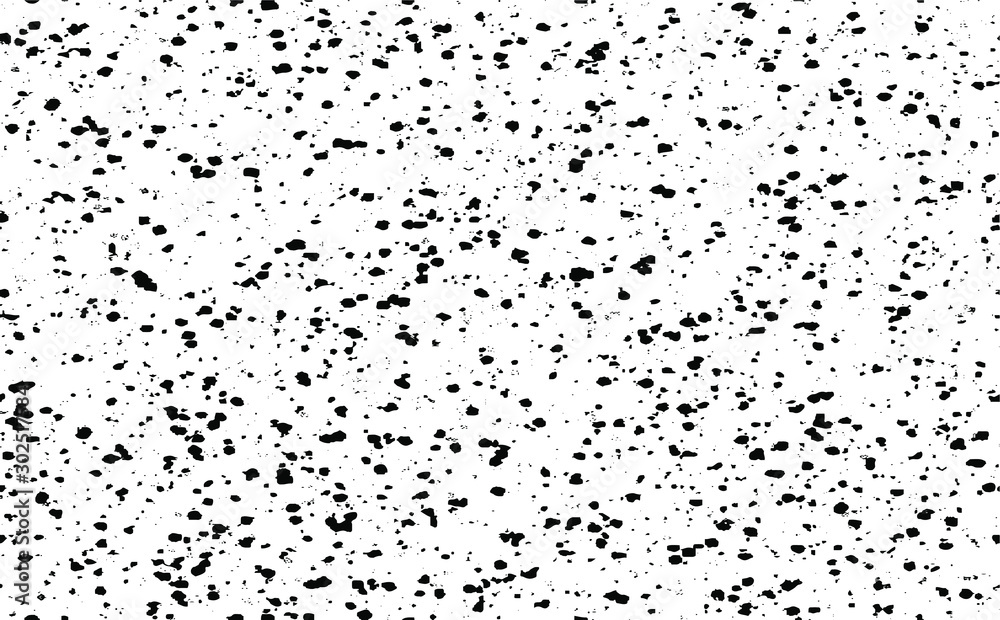 Small uneven spots and particles of debris. Abstract vector texture. Distressed uneven background. Grunge texture overlay with fine grains isolated on white background. Vector illustration. EPS10. Small uneven spots and particles of debris. Abstract vector texture. Distressed uneven background. Grunge texture overlay with fine grains isolated on white background. Vector illustration. EPS10.