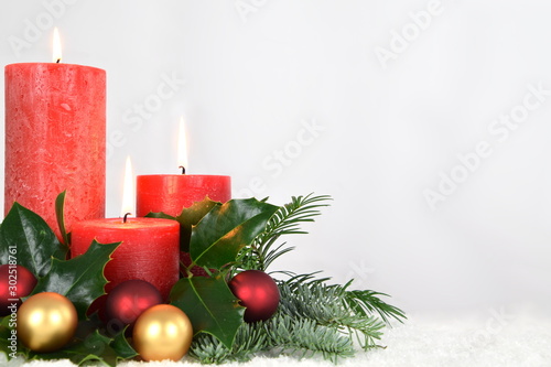 warm candlelight for advent and christmas