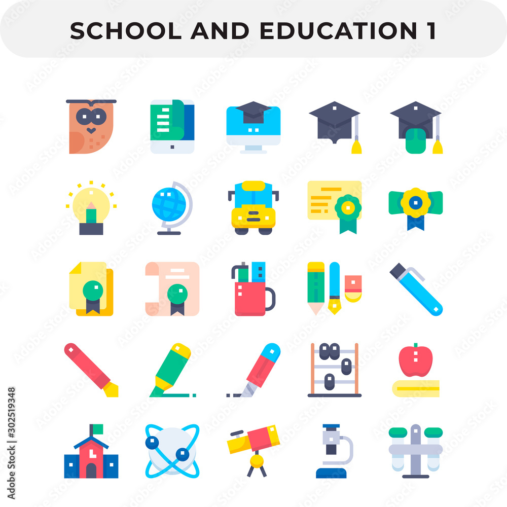 Flat Icons Pack for UI. Pixel perfect vector icon set for web design and website application. Flat Icons Pack for UI. Pixel perfect vector icon set for web design and website application.