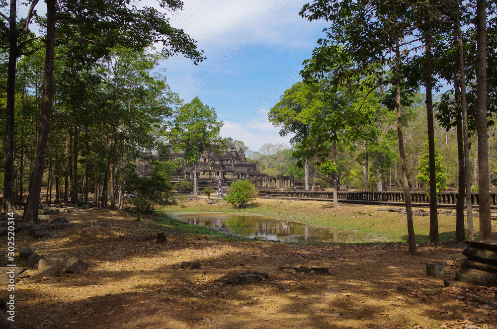 Baphuon - it is a three-tiered temple mountain, dedicated to the Hindu God Shiva. Angkor - UNESCO World Heritage site.  Cambodia, Siem Reap, Angkor Thom