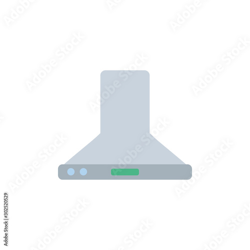 Isolated extractor bell icon flat design