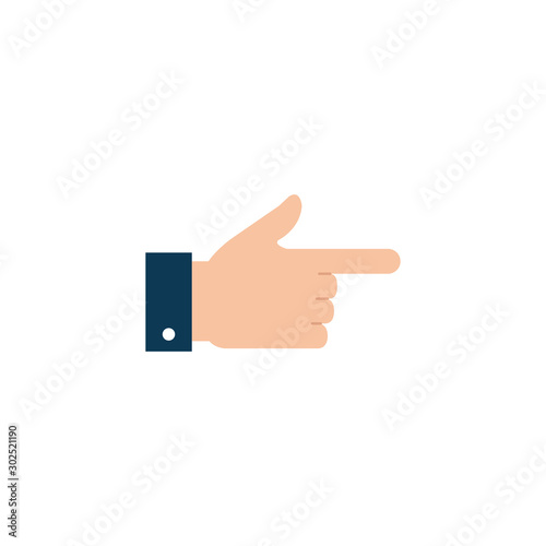 Isolated hand signal icon flat design photo