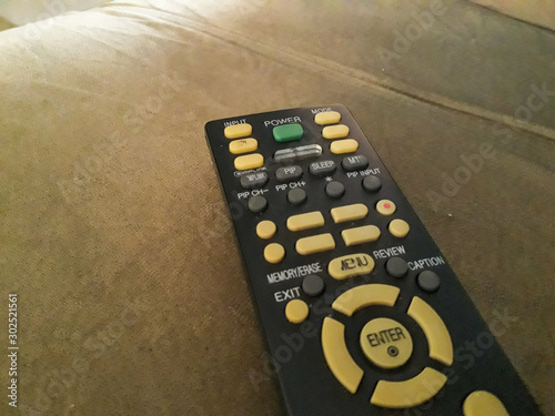 Remote control over a sofa at home