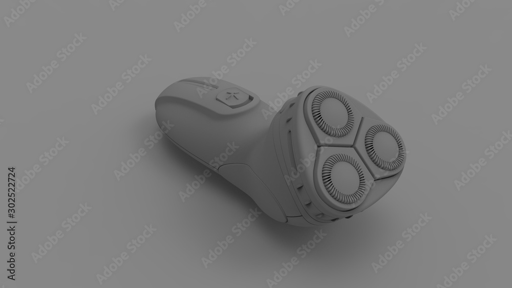 3d rendering of a shaving machine isolated in studio background 3d rendering of a shaving machine isolated in studio background