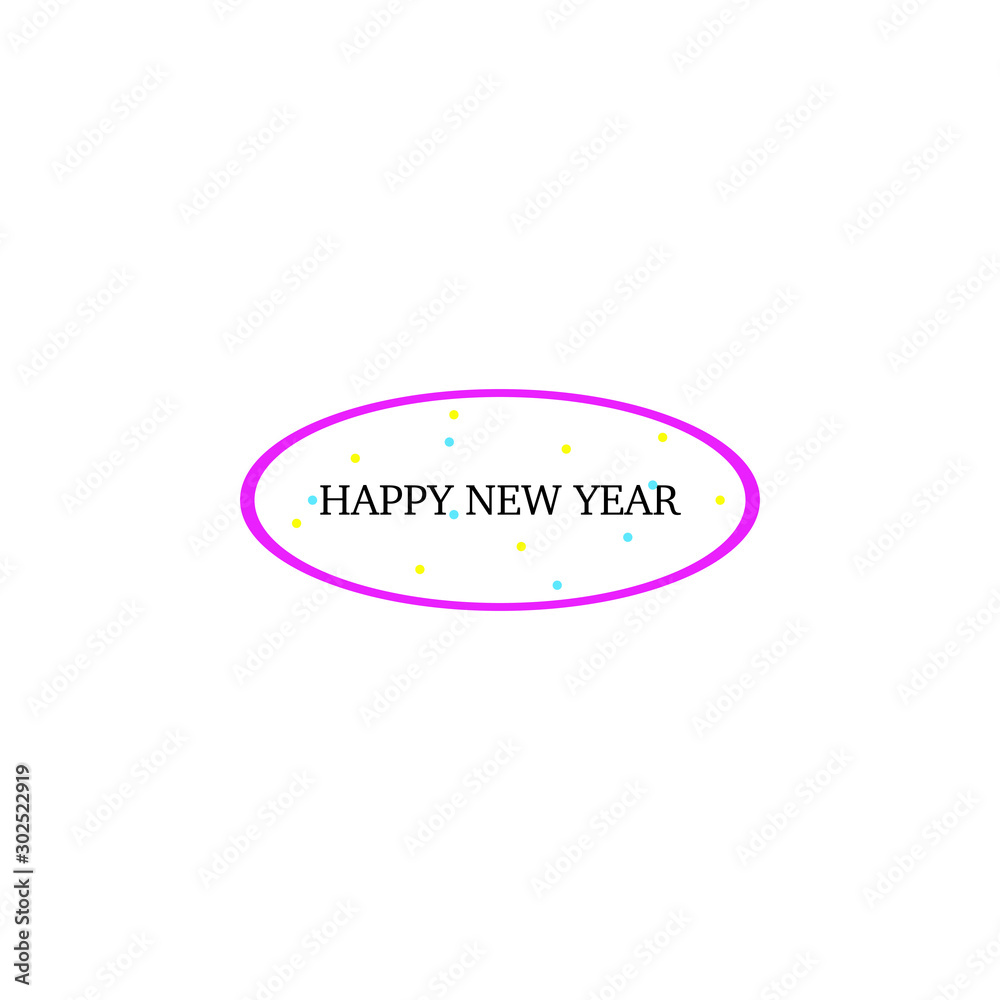 Happy New Year. Holiday Vector Illustration. Happy New Year. Holiday Vector Illustration.