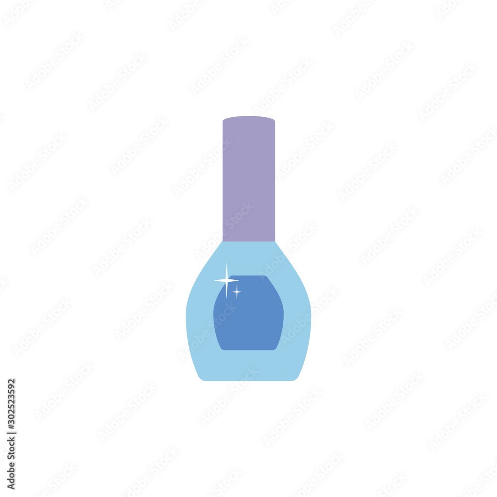 Isolated make up nail polish flat design Isolated make up nail polish flat design