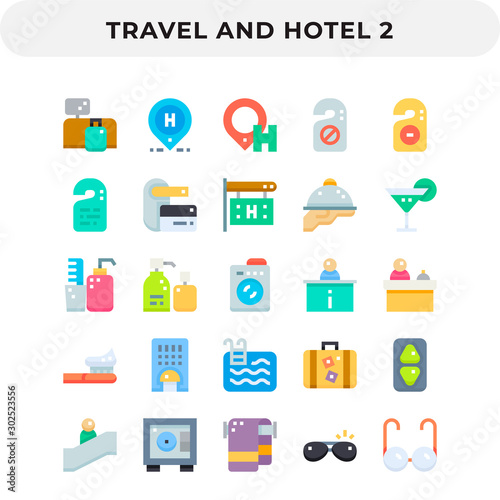 Flat Icons Pack for UI. Pixel perfect vector icon set for web design and website application.