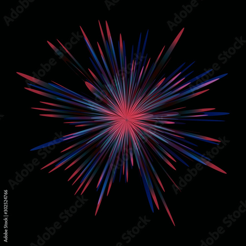fireworks on black background