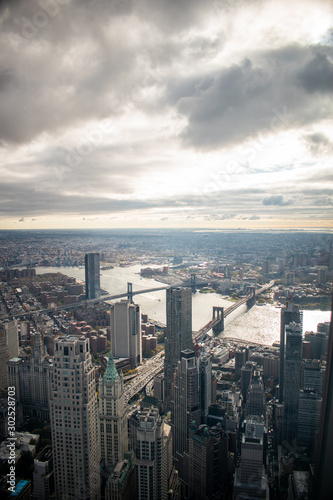 New York City as seen from top of One Observatory 