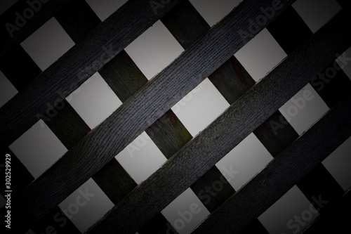 background with thin checkered wooden boards