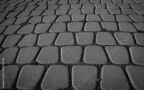 paving slabs top view close up