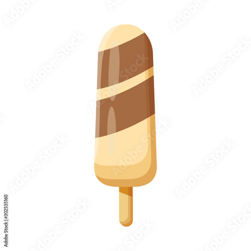 ice cream icon, flat design