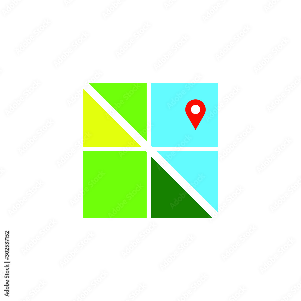 Mapping Point Sign map point, signs, placeholder, maps and location, icon symbol vector ...
