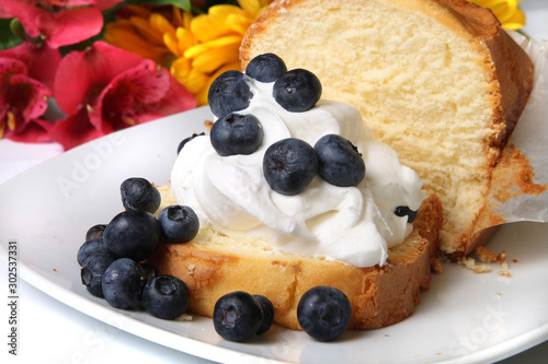 Canvas-taulu Blueberry shortcake