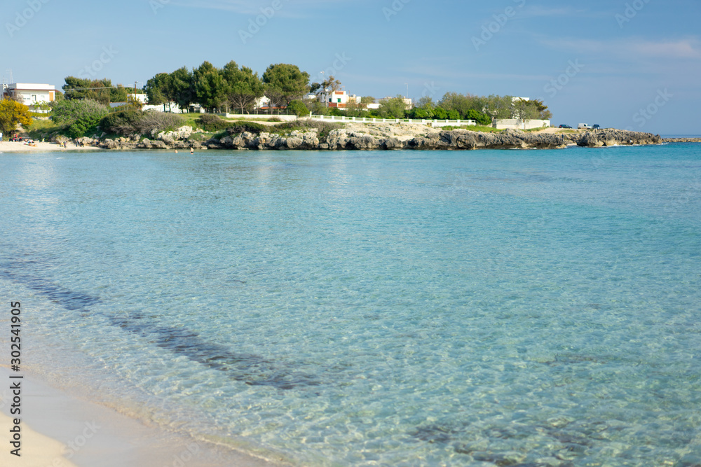 Fototapeta premium Mare cristallino della costa tarantina, Puglia