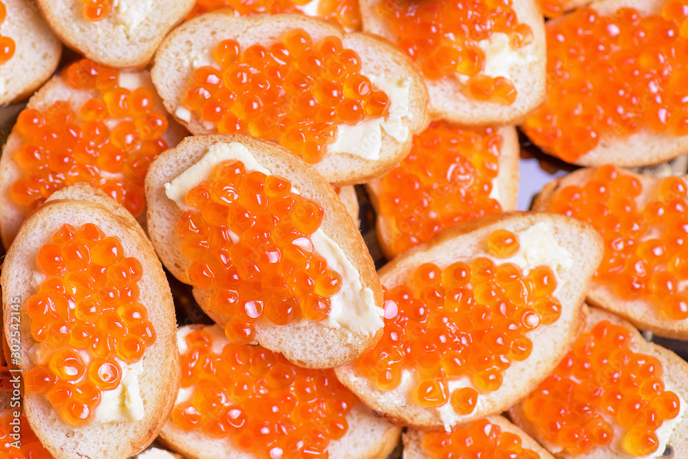 Bread with butter. Sandwich with caviar. Russian caviar. Fresh caviar on bread. Russian zukusk. Bread with butter. Sandwich with caviar. Russian caviar. Fresh caviar on bread. Russian zukusk.