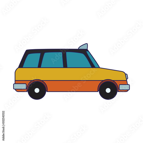 taxi car icon  flat design