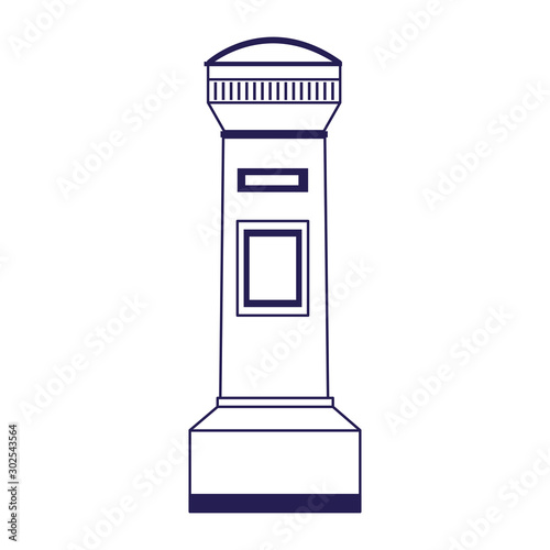water hydrant icon, flat design