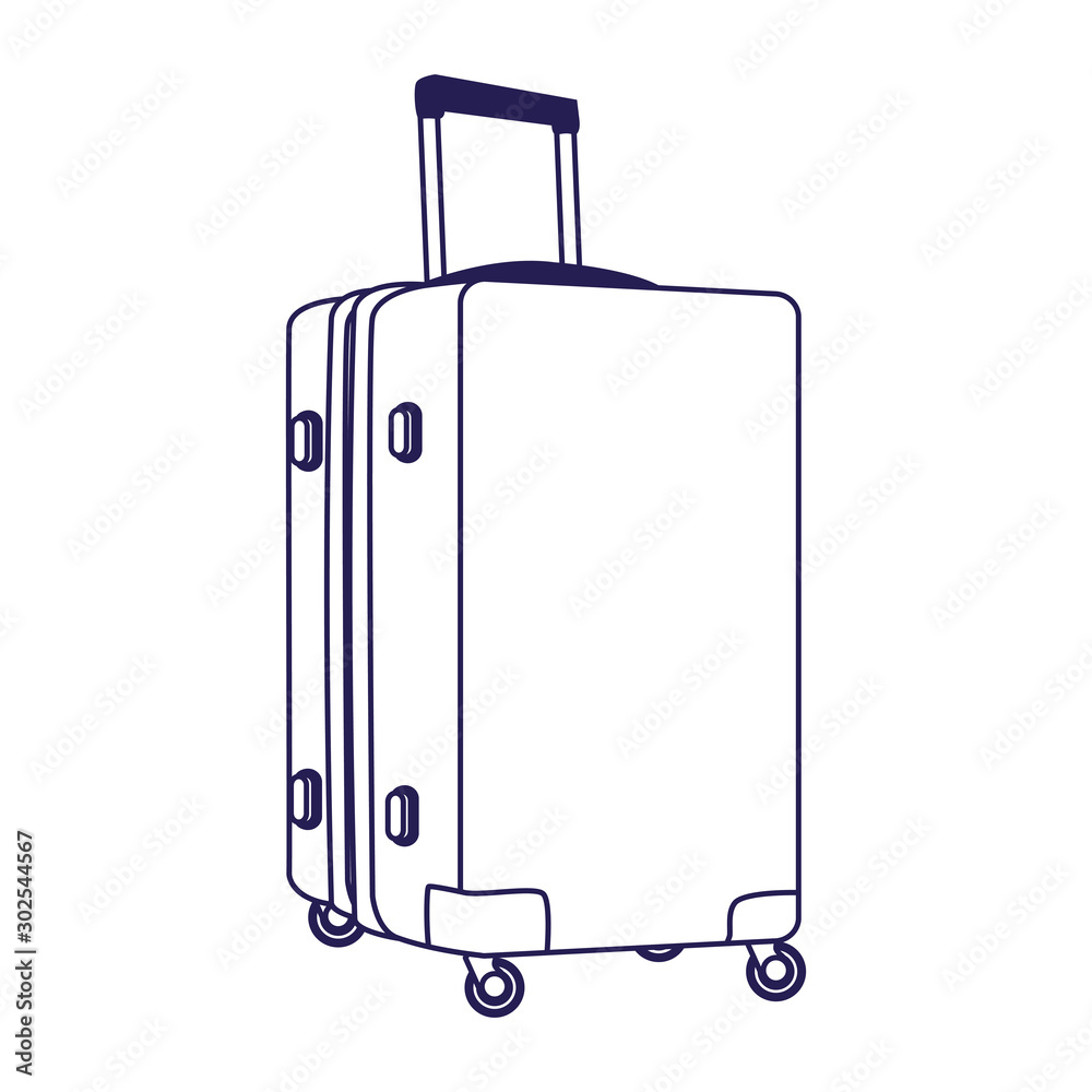 travel luggage icon, flat design travel luggage icon, flat design