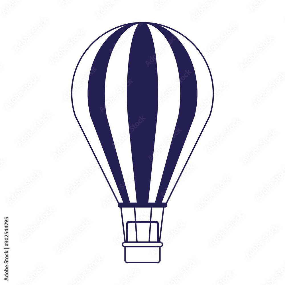 Obraz premium hot air balloon icon, flat design