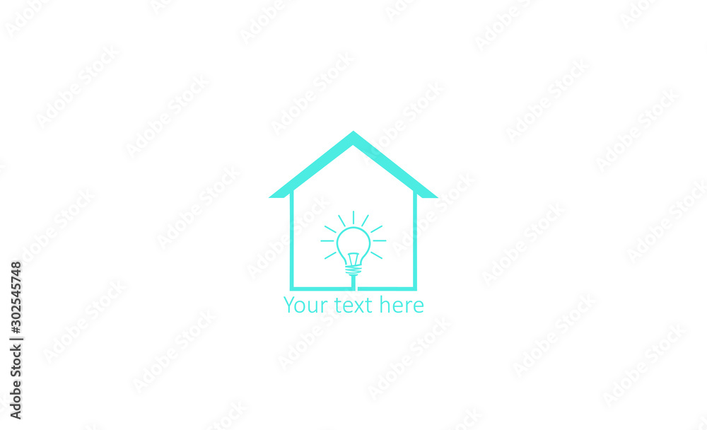 Wifi House Vector. Smart Home Tech Logo template Vector icon with bright lights. Wifi House Vector. Smart Home Tech Logo template Vector icon with bright lights.