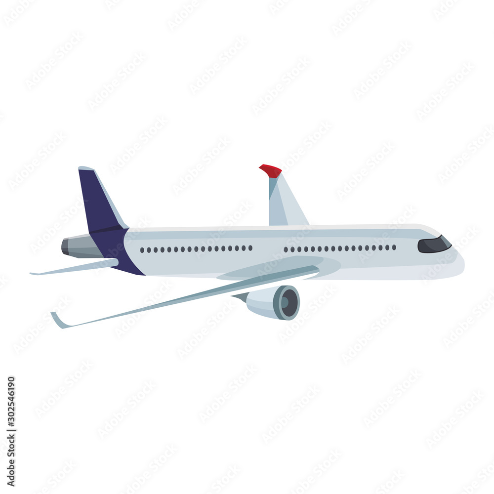 airplane icon image, flat design