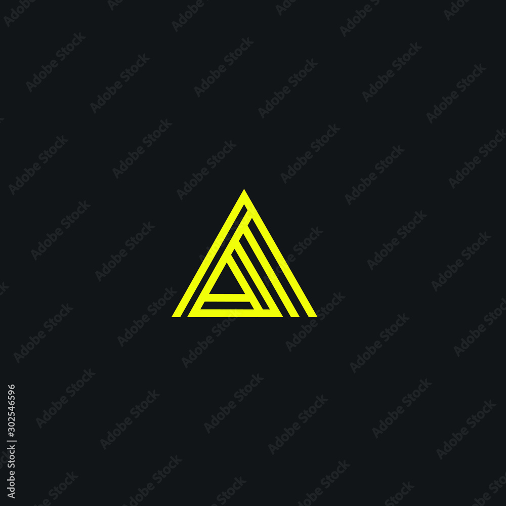 initial modern vector logo design