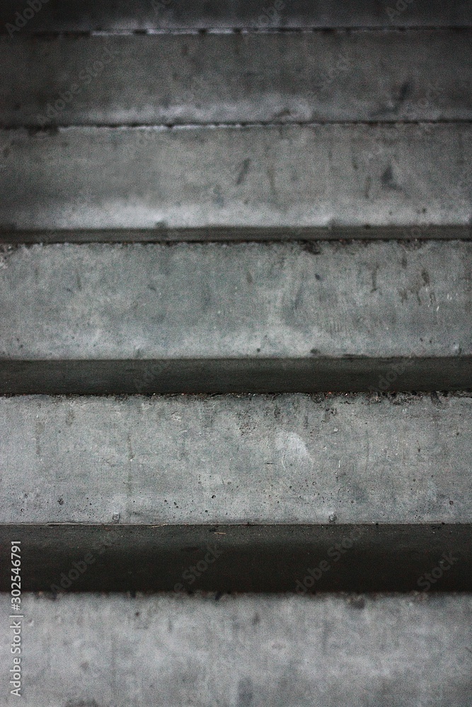 Fototapeta premium Gray staircase and steps in the entrance