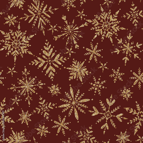 Snow flakes falling design, christmas snowflakes confetti falling scatter backdrop. Winter snow shapes decor. 