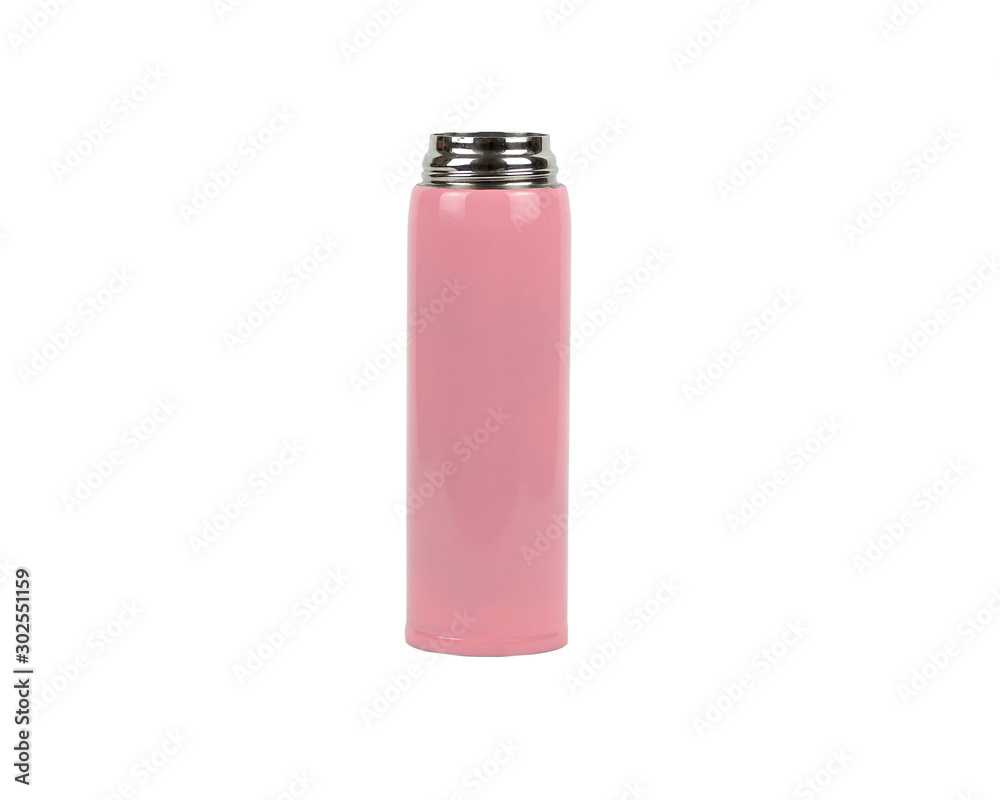 red bottle of perfume isolated on white background red bottle of perfume isolated on white background