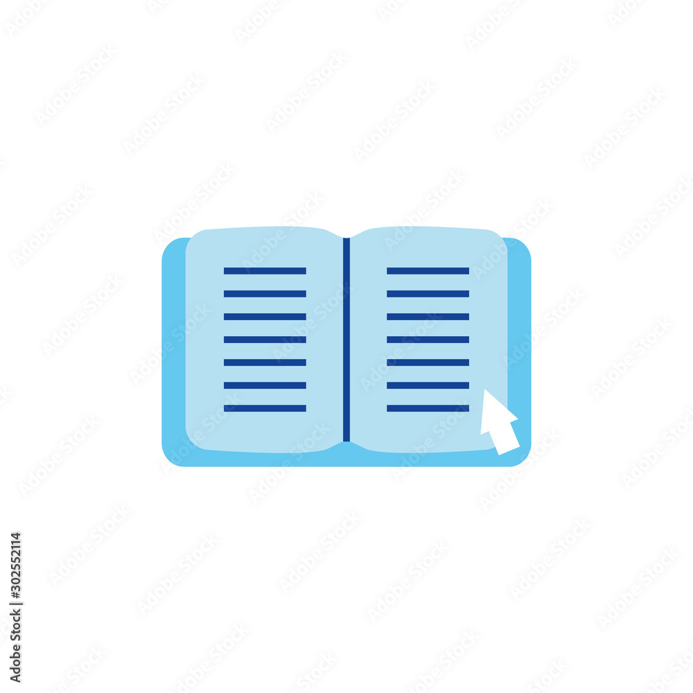 Isolated book icon flat design Isolated book icon flat design