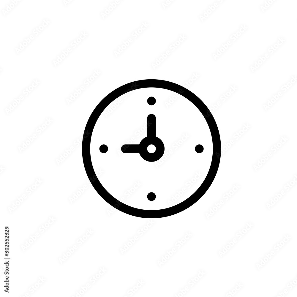 Clock Time Timetable Vector Icon Clock Time Timetable Vector Icon