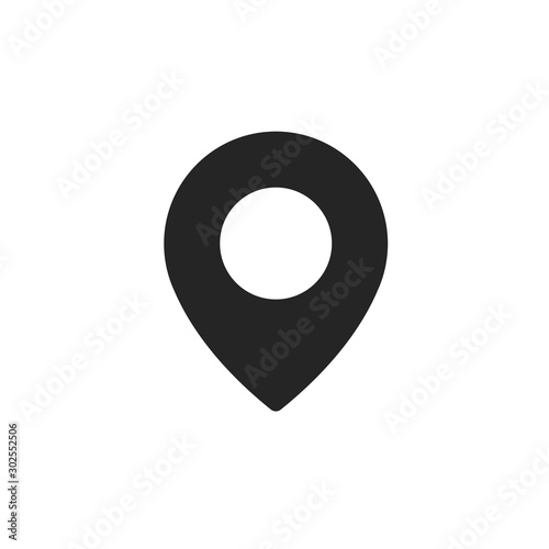 Map Pin Address Contacts Vector Icon
