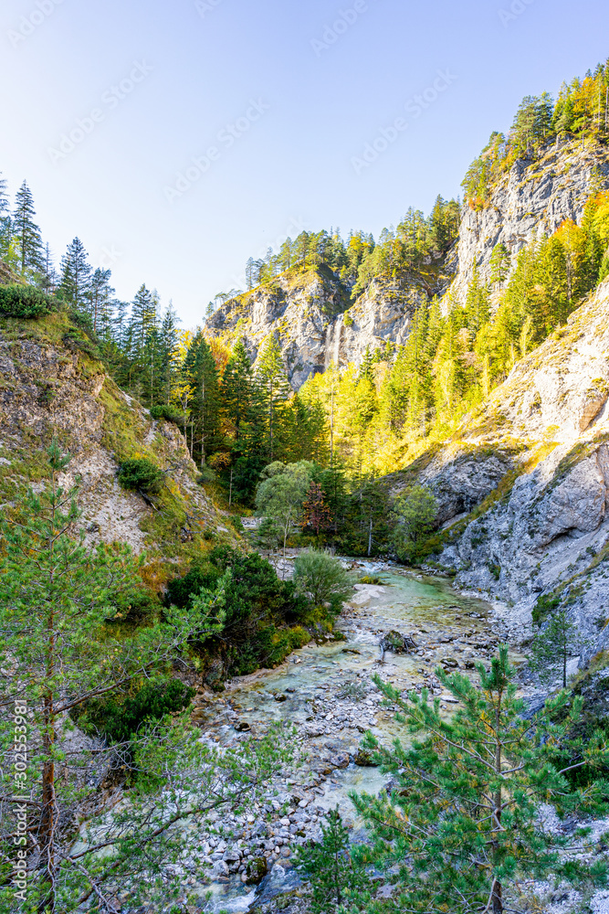 Sunny Autumn Day in the Oetschergraeben in Lower Austria Sunny Autumn Day in the Oetschergraeben in Lower Austria