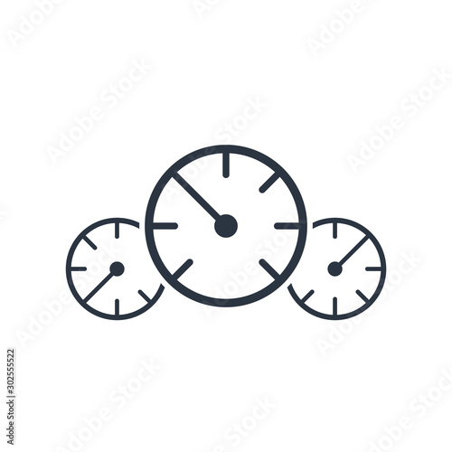 Three Speedometer pressure ...