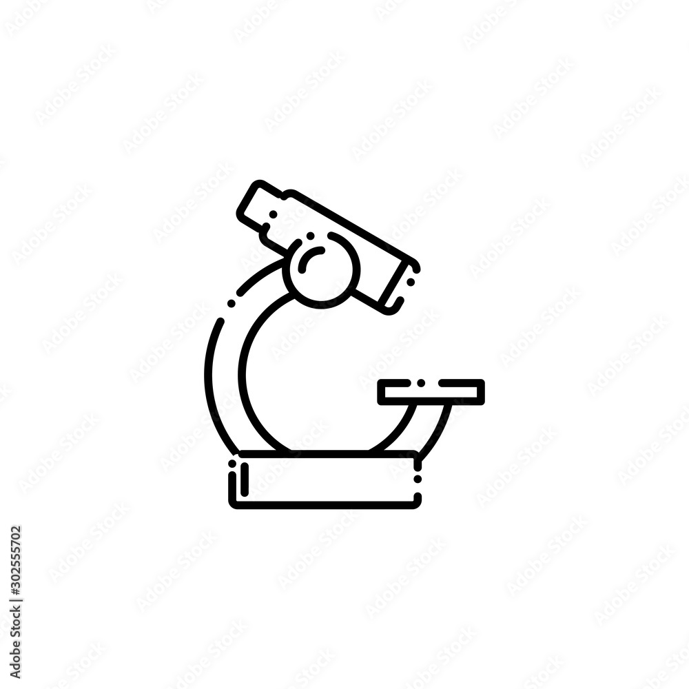 Isolated medical microscope icon line design Isolated medical microscope icon line design