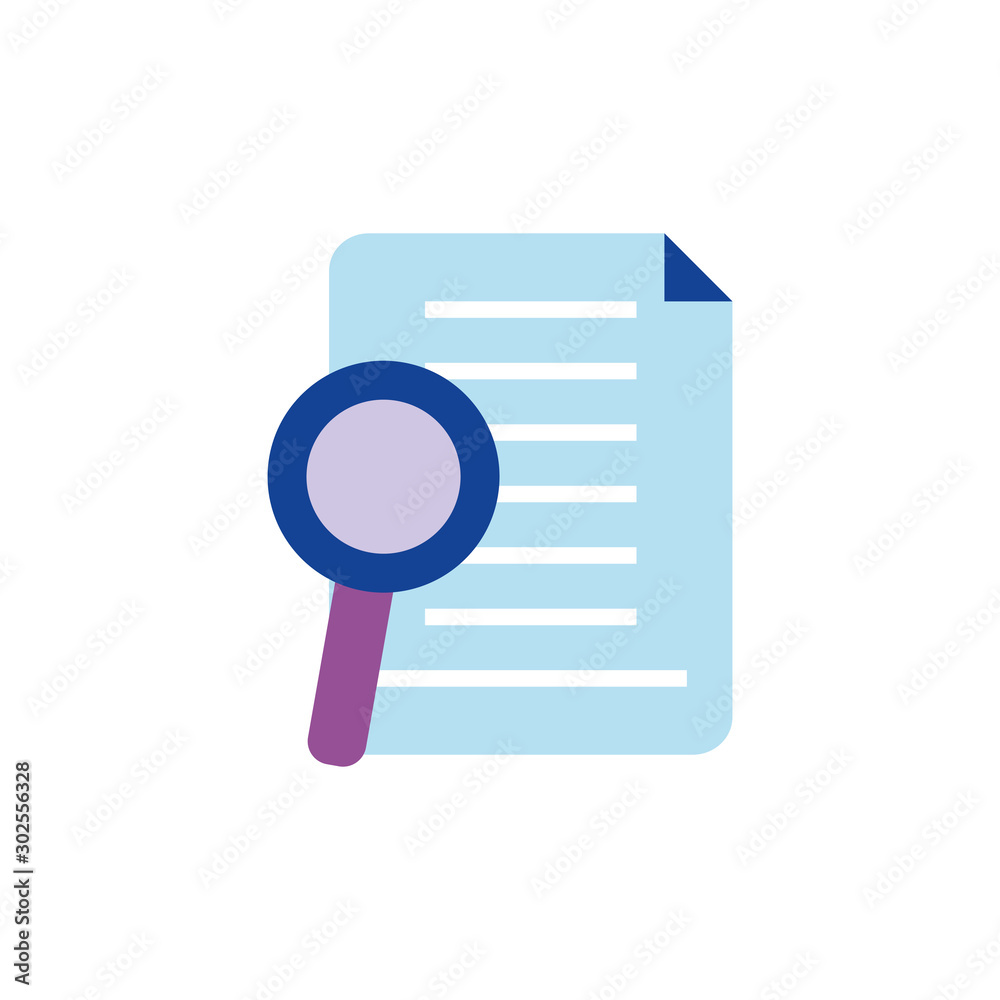 Isolated document icon flat design