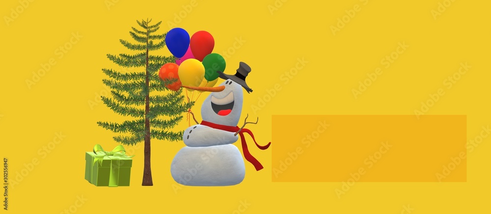 Naklejka premium NEW YEAR HOLIDAYS