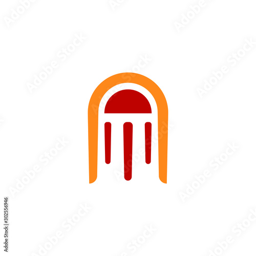 jellyfish logo icon designs vector