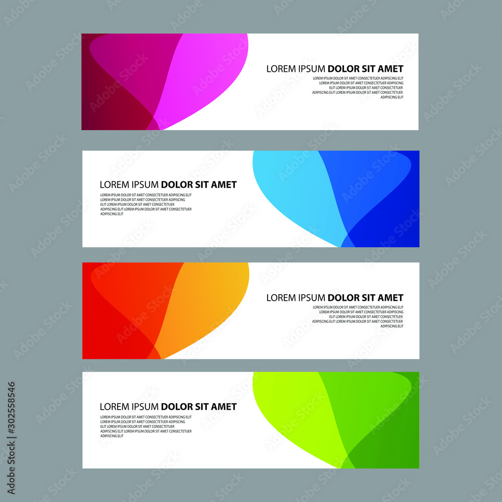 Fototapeta premium Vector Abstract design banner web template