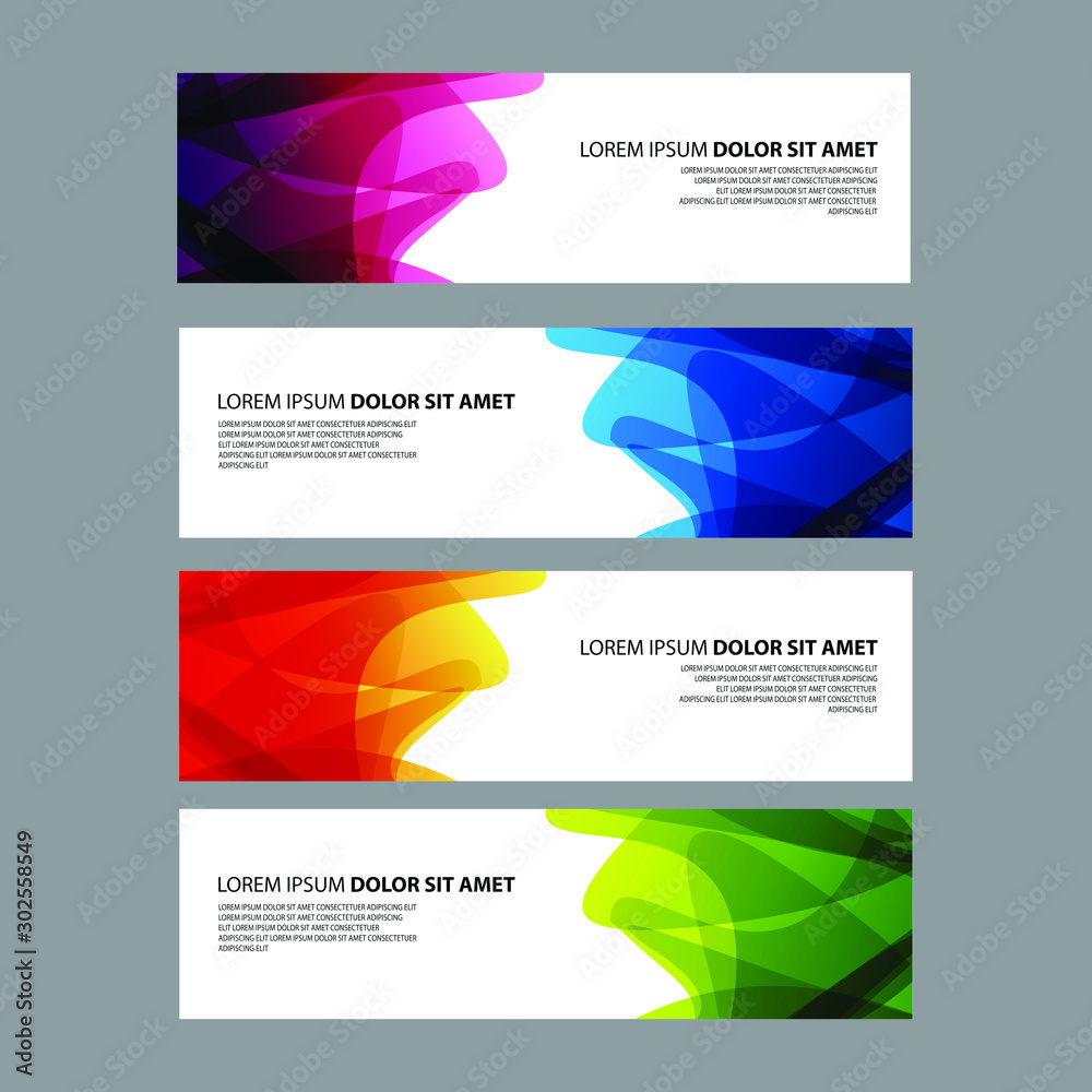 Vector Abstract design banner web template