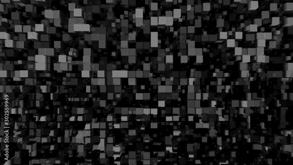 flashing wall of moving cubes cubes flashing wall of moving cubes cubes